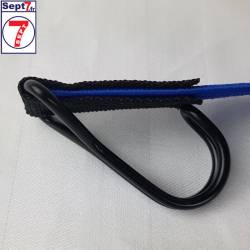 Tendeurs sandow plats avec 2 crochets doubles. Largeur 22mm, longueur 80cm, bleu › Sept7