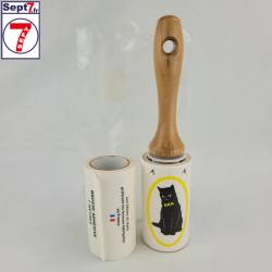 ERA Brosse adhésives vêtements : Manche bois +  2 recharges 7m › Sept7