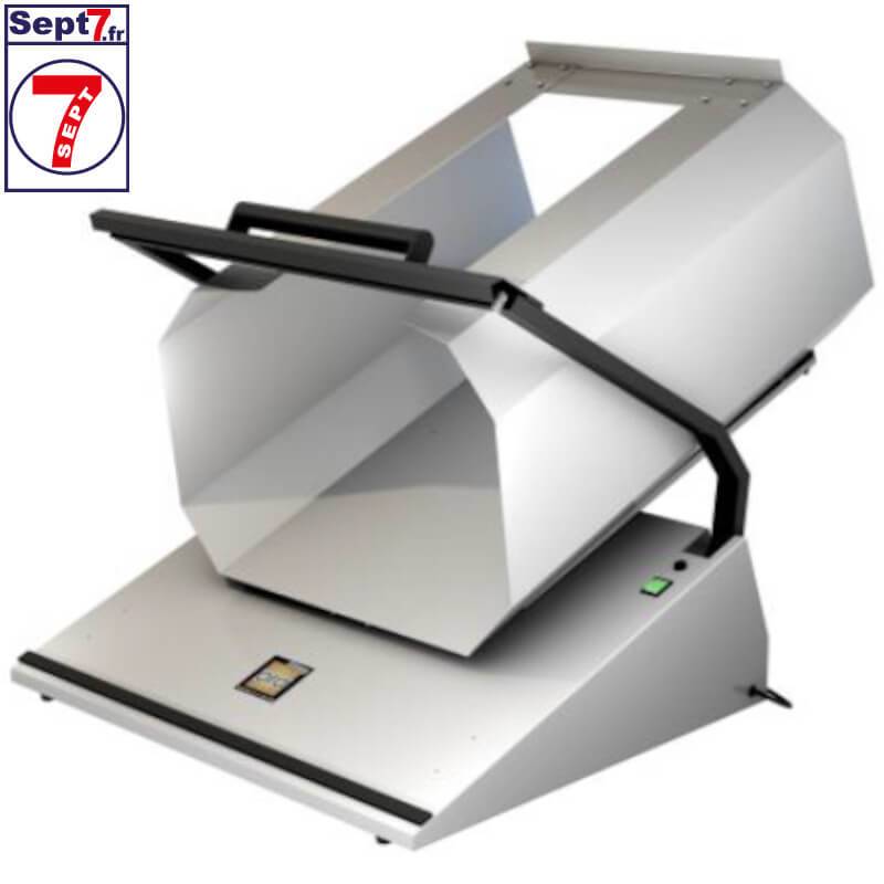 Emballeuse de comptoir ORA E92 650 mm avec goulotte G600 pour emballage du linge