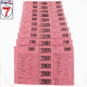 Ticket pressing T3V rouge clair hydrorésistant x1000