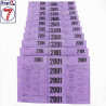Ticket pressing T3V violet hydrorésistant 1000 tickets