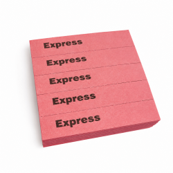 Bloc de tickets rouges EXPRESS pour pressing